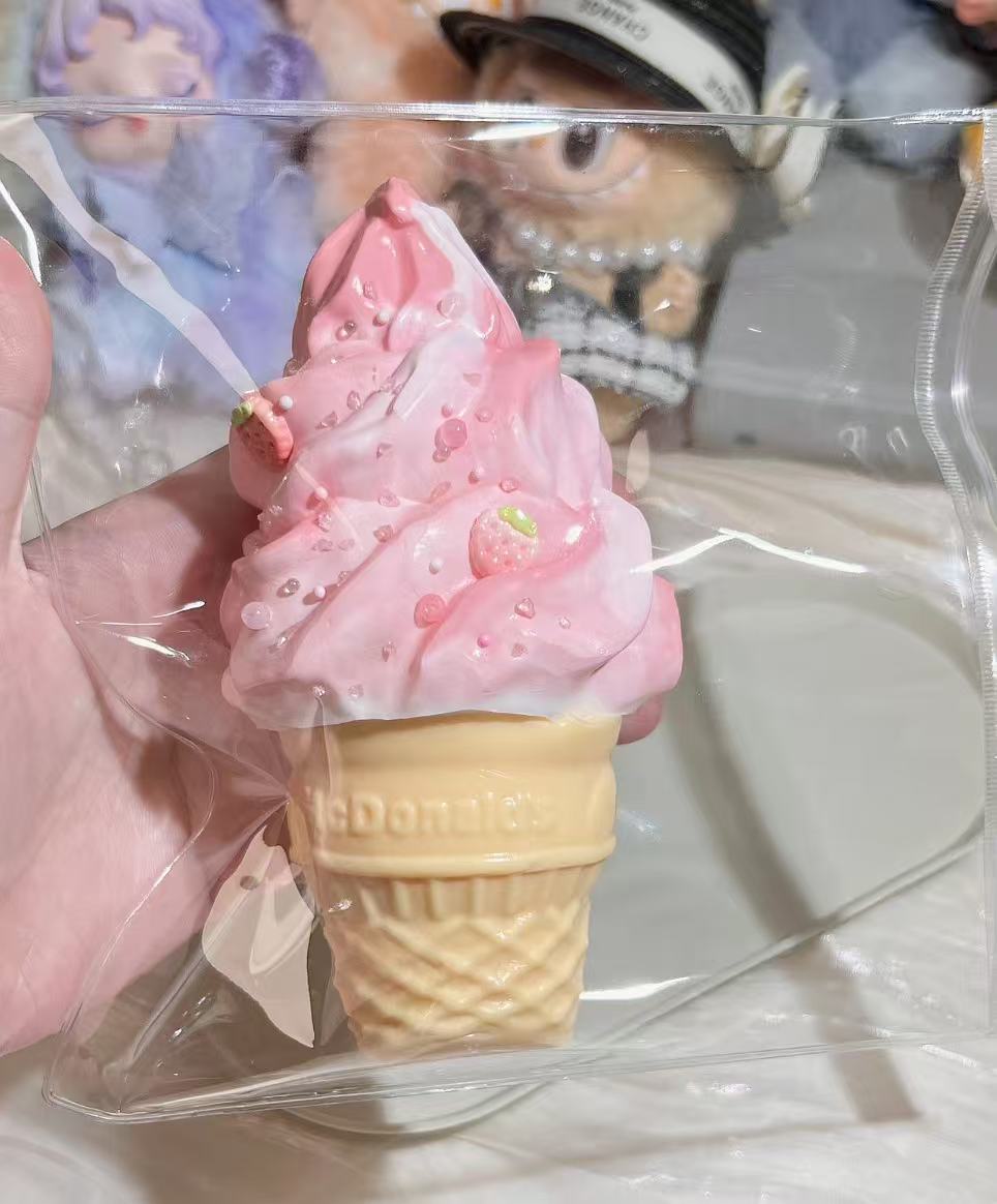 Pink ice cream Taba Squishy