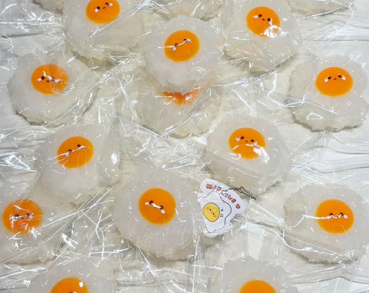 Fried egg with coconut oil texture Taba Squishy