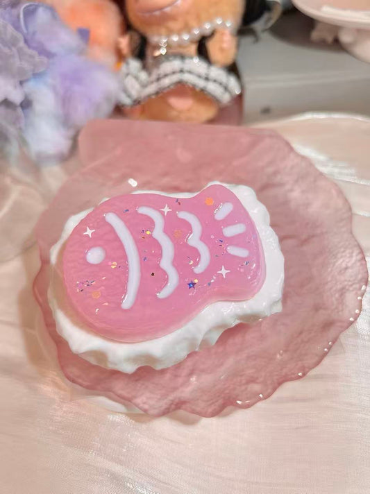Pink Taiyaki Taba Squishy
